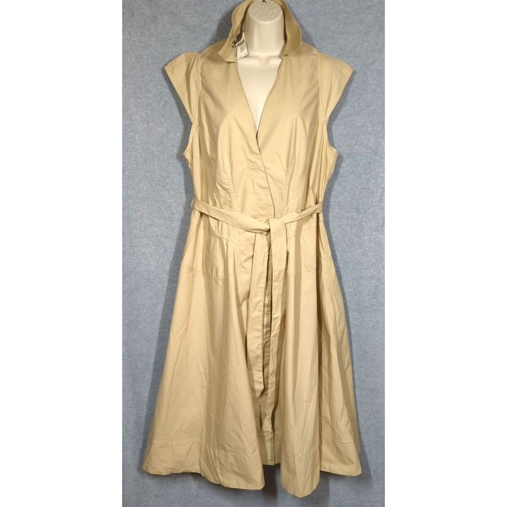 New Anthropologie Plus Maeve Midi Maxi Dress XL Button Up Sleeveless Minimalist - Picture 5 of 12